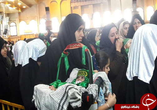 هم &zwnj;نوایی شیرخوارگان حسینی با لالایی رباب برای علی اصغر (ع)