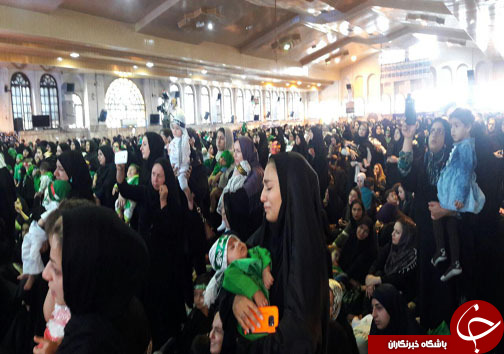 هم &zwnj;نوایی شیرخوارگان حسینی با لالایی رباب برای علی اصغر (ع)