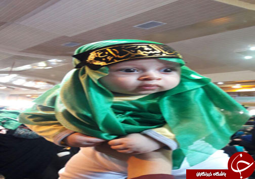 هم &zwnj;نوایی شیرخوارگان حسینی با لالایی رباب برای علی اصغر (ع)