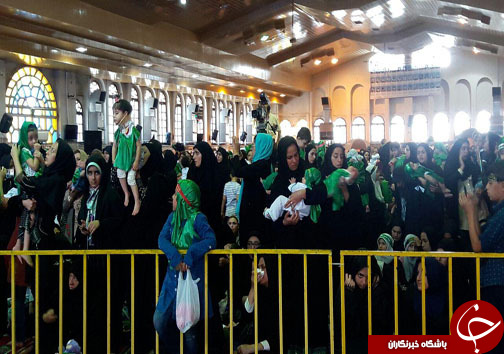 هم &zwnj;نوایی شیرخوارگان حسینی با لالایی رباب برای علی اصغر (ع)