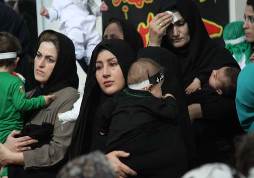 همایش شیرخوارگان حسینی در شهرستان کوهدشت + تصاویر