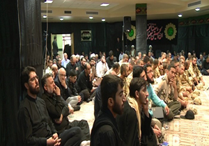 مراسم عزاداری طلاب حوزه علمیه در شیراز