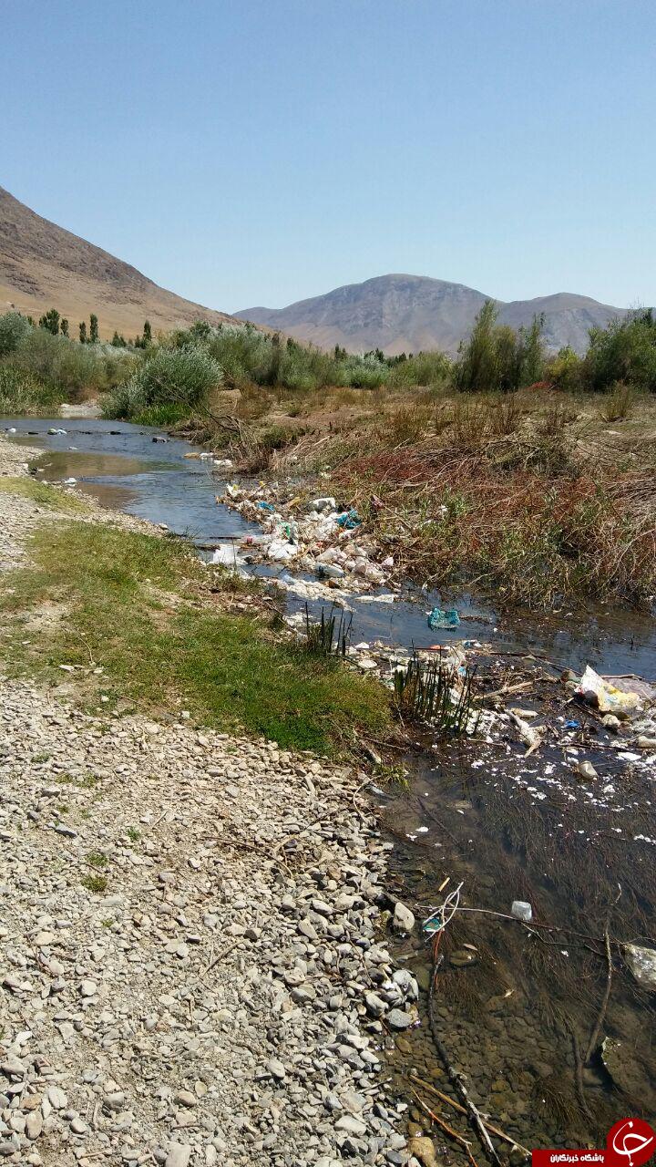 چهره زشت زباله&zwnj;ها در رودخانه زیبای &laquo;اسکان&raquo; + تصاویر