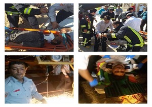 دو حادثه سقوط در چاه