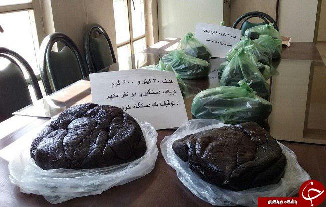 بیش از ۳۰ کیلوگرم تریاک در جاسازی یک دستگاه خودرو در نهاوند کشف شد +عکس