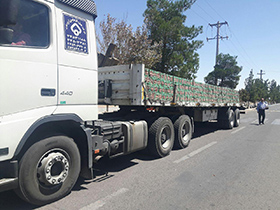 ارسال  هفتاد و هفتمین محموله آجر نمای صادراتی به حرم مطهر علوی