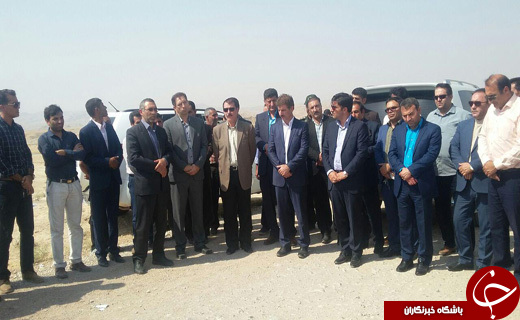 کلنگ زنی راه روستایی چم شالان+تصاویر