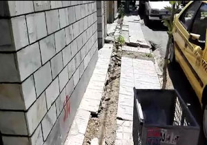 حفاری رها شده و مشکلات مردم در شهرک اوج + فیلم