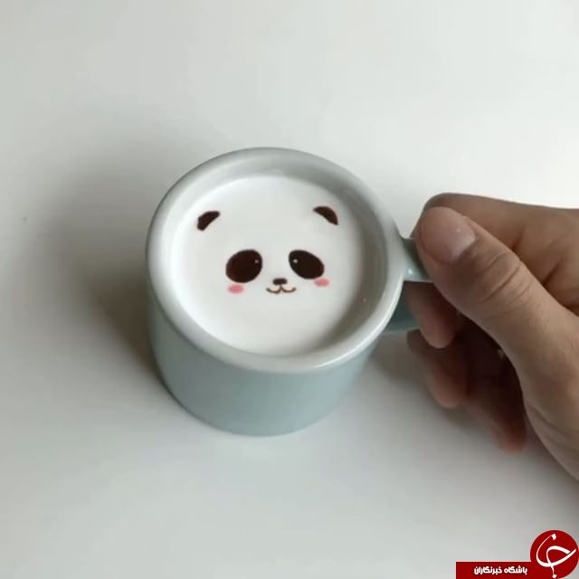 خلق آثار هنری بی نظیر روی قهوه