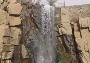 نمایی از آبشار فوق‌العاده زیبا و جادویی گنجنامه + فیلم