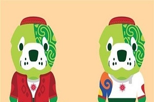تصاویر سگ وفادار نماد بازی های داخل سالن ترکمنستان
