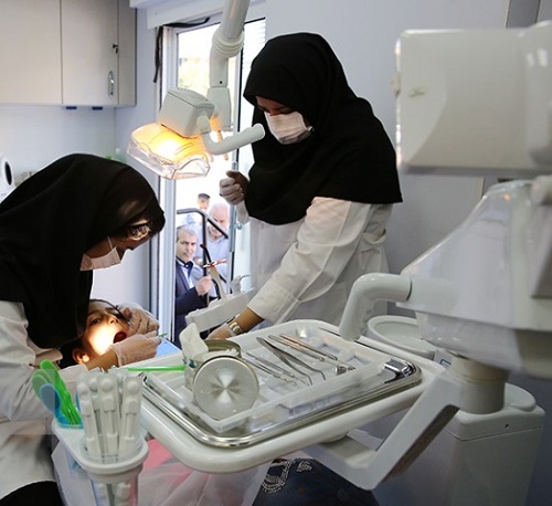 ارائه خدمات سیار دندان در ۱۵شهرستان زیر پوشش علوم پزشکی مشهد