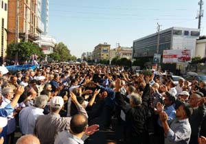 تشییع پیکر شهید علی ‌اکبر امام‌ قلی‌ زاده گنجی در بابل