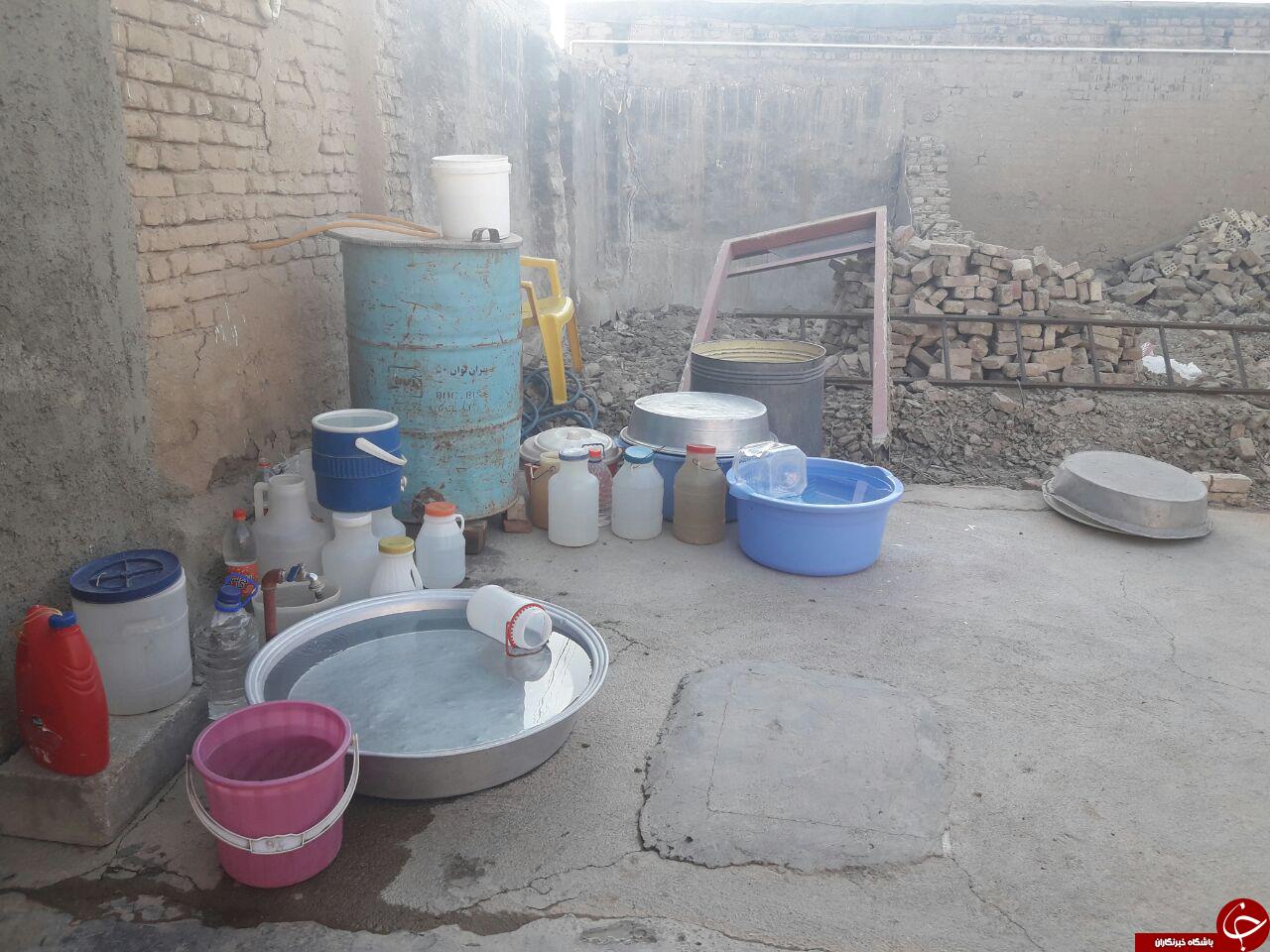 کمبود و قطع آب شرب در دهگلان + تصاویر