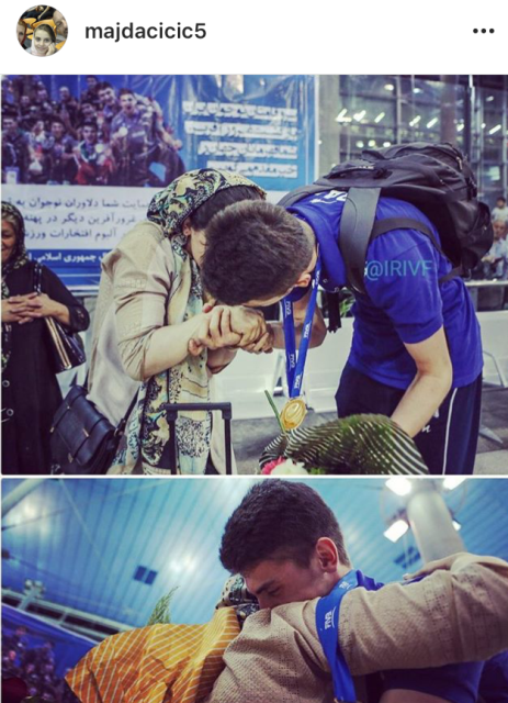 واكنش &laquo;مایدا&raquo; به تصویری جالب از بازیكن ایرانی + عكس
