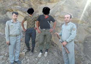 کشف یک قبضه سلاح شکاری از ۲ شکارچی غیرمجاز در نور