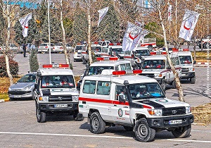 اضافه شدن 10 خودروی سبک و سنگین به ناوگان امدادی هلال احمر اردبیل