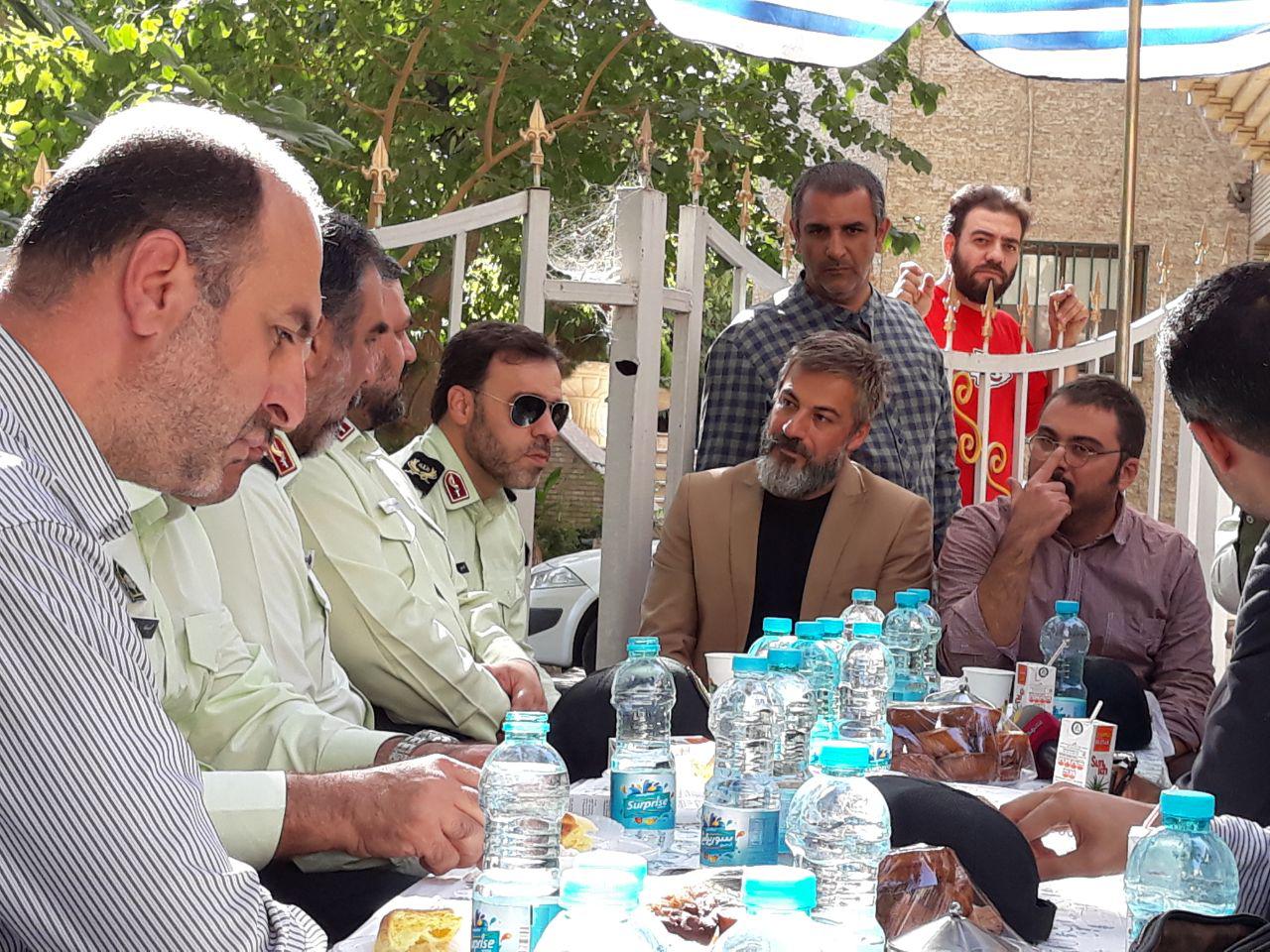 بازدید سردار منتظرالمهدی از پشت صحنه سریال &laquo;نوار زرد&raquo;