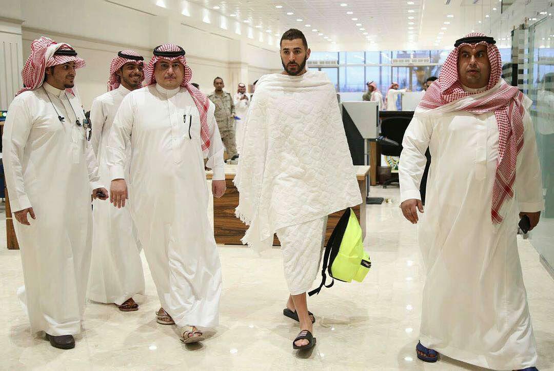 حضور کریم بنزما در حج تمتع امسال+عکس