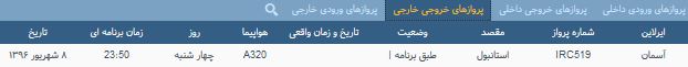 پرواز&zwnj;های چهارشنبه فرودگاه بین المللی شهید باکری ارومیه