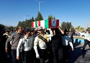 تشییع پیکر شهید محمد دهقان نیری در یزد