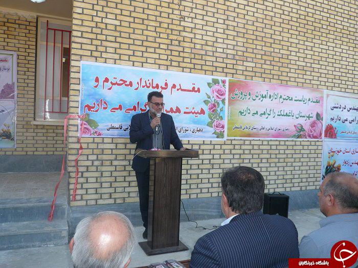 افتتاح دبستان خیّـــر ســــاز درروستای کربلای قاسمعلی