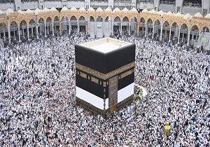 مراسم تعویض پرده کعبه+ تصاویر