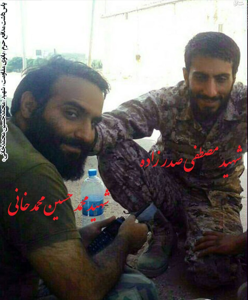 شهید حججی در کنار شهید صدر زاده ، محرم 94 +فیلم