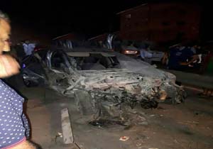 تصادف رانندگی شدید در جاده آمل