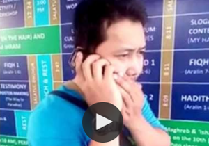 شیوه جالب یک فیلیپینی برای دعوت همسرش به اسلام+فیلم
