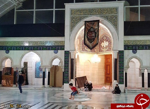 حال و هوای حرم حضرت رقیه(س) در شب اول محرم +تصایر