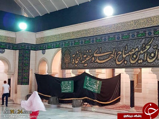 حال و هوای حرم حضرت رقیه(س) در شب اول محرم +تصایر