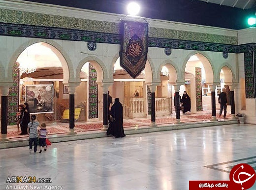 حال و هوای حرم حضرت رقیه(س) در شب اول محرم +تصایر
