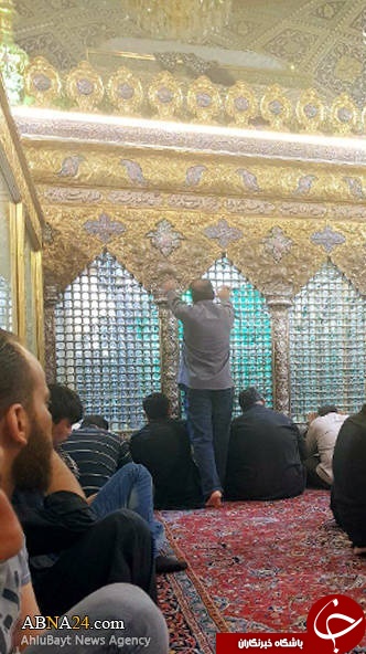 حال و هوای حرم حضرت رقیه(س) در شب اول محرم +تصایر