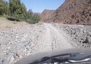 عبور و مرور سخت از جاده سه دران + فیلم