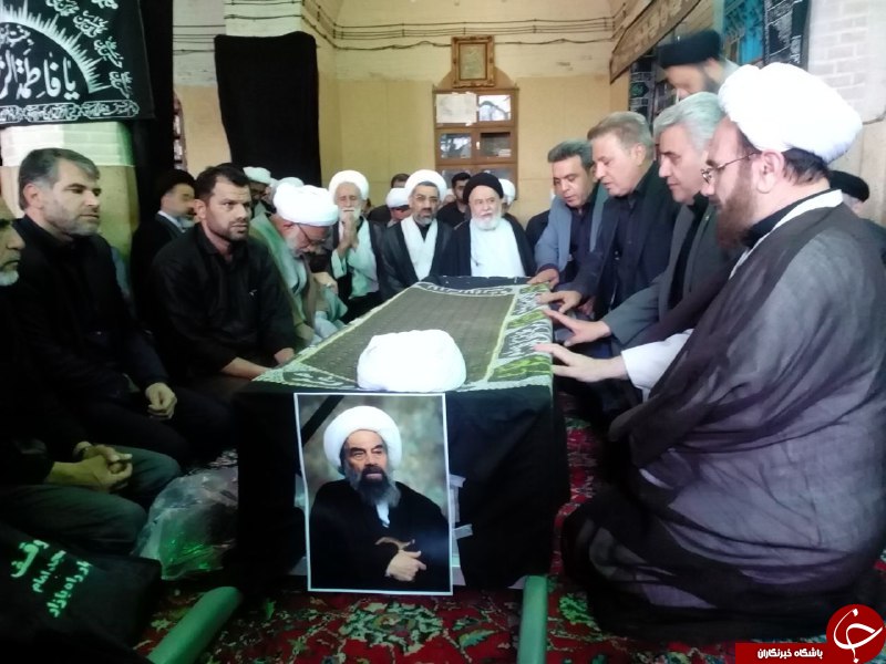 مراسم تشییع پیکر آیت الله حسین راستی کاشانی در قم