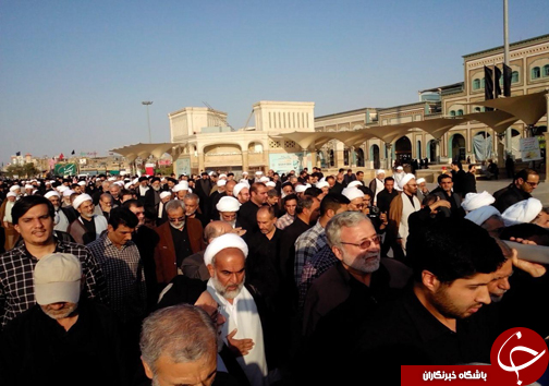 پیکر آیت&zwnj;الله راستی کاشانی در قم تشییع شد+تصاویر