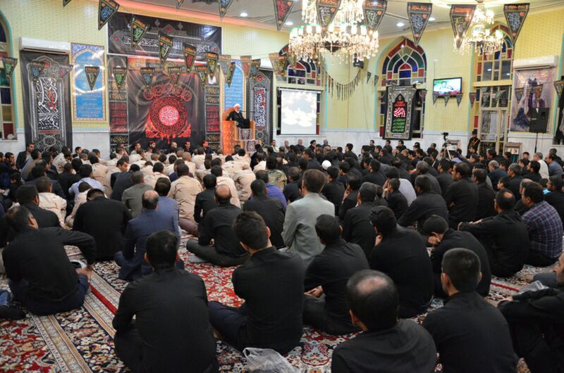 مراسم عزاداری شب عاشورای حسینی در حسینیه ستاد انتظامی سیستان و بلوچستان