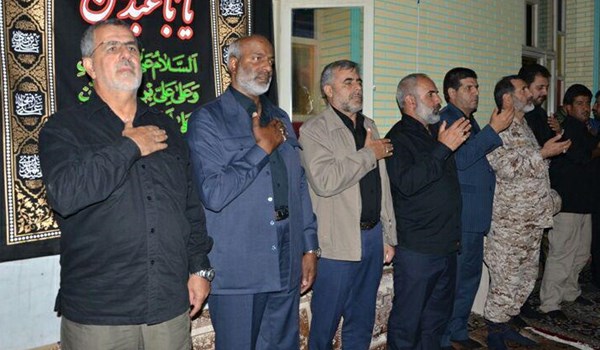 مراسم عزاداری شب عاشورای حسینی در حسینیه ستاد انتظامی سیستان و بلوچستان