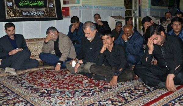 مراسم عزاداری شب عاشورای حسینی در حسینیه ستاد انتظامی سیستان و بلوچستان