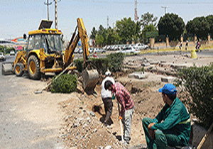 مراحل پایانی اصلاح هندسی تقاطع بلوار امام خمینی (ره)، غدیر و امیرکبیر
