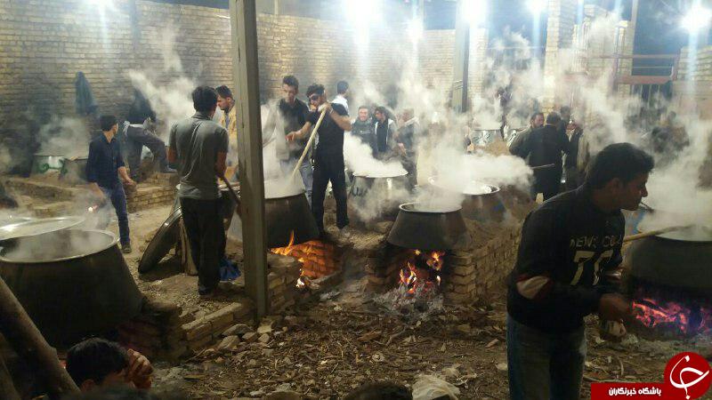 مراسم سنتی حلیم پزی در &laquo;شیزند&raquo; + تصاویر