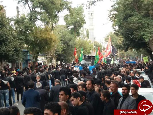 حرکت نمادین کاروان اسرای کربلای در خوی + تصاویر