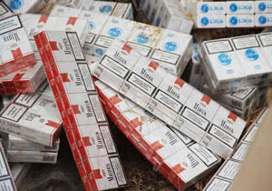 کشف بیش از 640 هزار نخ سیگار قاچاق در محور مهاباد