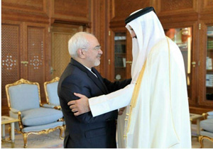 ظریف با امیر قطر دیدار کرد