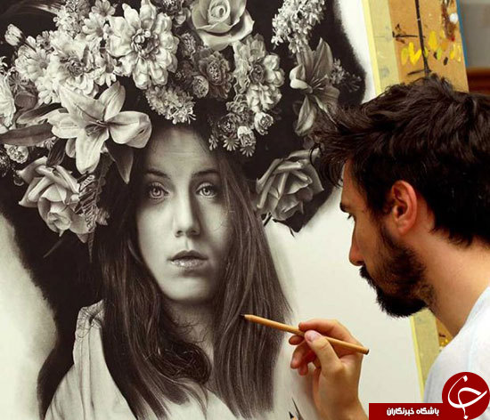 خلق نقاشی&zwnj;های شگفت&zwnj;انگیز با ذغال و گرافیت+تصاویر