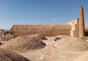 آغاز مرمت بام مسجد تاریخانه دامغان