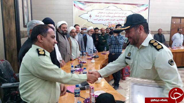 مراسم تکریم و معارفه فرمانده انتظامی شهرستان ایرانشهر برگزار شد.