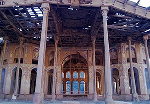 آغاز عملیات مرمت کاخ چهلستون سرهنگ آباد