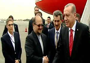 اردوغان وارد ایران شد + فیلم